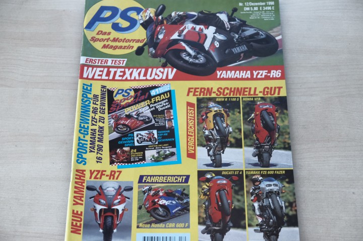 Deckblatt PS Sport Motorrad (12/1998)